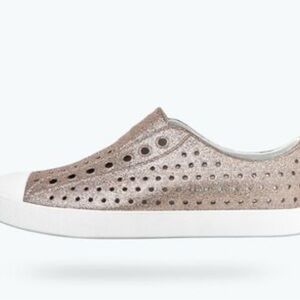 Native Silver gold Sandals with Perforated Design